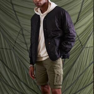 ALPHA INDUSTRIES Padded Liner Jacket Mens Womens Large Black Quilted Unisex NEW